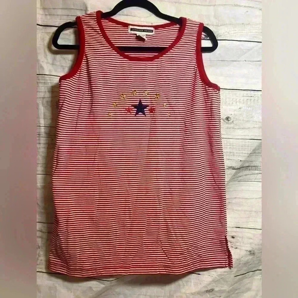 Jennifer Moore vintage striped sleeveless top - Picture 1 of 6